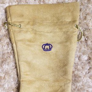 Crown Royal Reserve Tan & Gold Suede Bag NEW